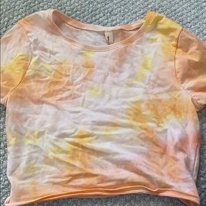ninety nine size small orange crop top
